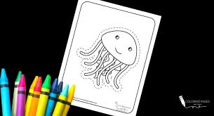Recently added free coloring pages for kids. Jellyfish Coloring And Cutting Page Coloring Pages And More