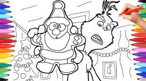 Maybe you would like to learn more about one of these? The Grinch Coloring Pages For Kids The Grinch With Santa Christmas Cookie How To Draw The Grinch Youtube