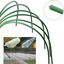 Made of raw metal, a barrington spiral plant support has a decorative steel ball on its tip. Amazon Com F O T 6pcs Greenhouse Hoops Rust Free Grow Tunnel Tunnel 4ft Long Steel With Plastic Coated Plant Supports For Garden Fabric Plant Support Garden Stakes Garden Outdoor