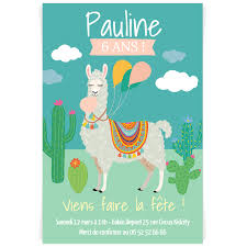 Juste pour vous simplifier la vie ! Invitation A Personnaliser Lama Pour L Anniversaire De Votre Enfant Annikids