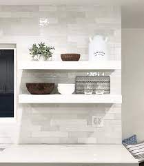 Available in white and many other colors. Cloe Tile By Bedrosians White Kitchen Tiles Kitchen Wall Tiles White Tile Backsplash
