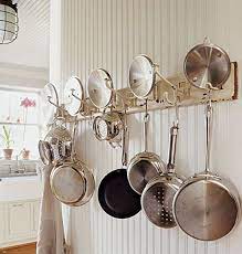 Diy Pot Rack Ideas Everyday Items Can Become Cool Pot Racks Pot Rack Smart Kitchen Modern Kitchen Storage