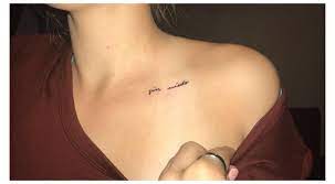 Bee Inspired By These Incredible Collarbone Tattoos Name On Collar Bone Tattoo For Women Nam In 2021 Small Tattoos Collar Bone Tattoo Tattoos For Women Small