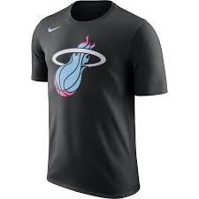 Each islide sandal is custom printed by hand using a unique printing process. Nike Miami Heat Vice Uniform City Edition Logo Tee Black Featured Image Nba T Shirts Nike Men Miami Heat