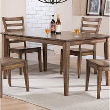 Rutledge Rubber Solid Wood Dining Table Di 2020 Meja Makan Meja