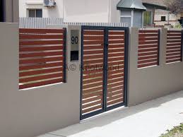Again, using color in a fencing idea is a great way to add so much character to the simplest designs. Pin By Blanka Sanytrova On Zahrada Modern Fence Fence Design House Gate Design