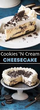 Cookies N Cream Cheesecake Cookies Cream Cheesecake Cheesecake Recipes Oreo Cheesecake