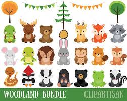 Woodland Baby Animals Clipart Forest Animal Clipart Etsy Animal Clipart Baby Animals Woodland Animals