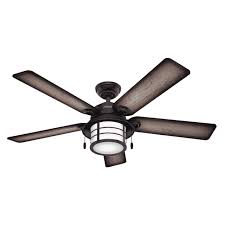 Get free shipping over $49! Hunter Fans Key Biscayne 2 Light 54 Indoor Outdoor Ceiling Fan In Weathered Zinc Lightsonline Com