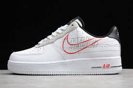 2019 Nike Air Force 1 Low Script Swoosh White Black University Red Ck9257 100 In 2020 Nike Air Nike Air Force Nike Air Force Ones