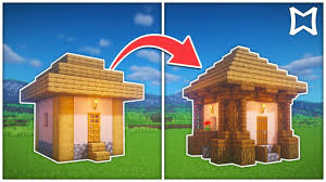 Today we will be transforming one of the small village houses usually used by farmer villagers, als. How To Transform A Small Farm House In Minecraft Survival Build Youtube Cute Minecraft Houses Minecraft Cottage Minecraft