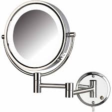 Jerdon Hl88cl 8 5 Led Lighted Wall Mount Makeup Mirror With 8x Magnification Chrome Finish Walmart Com Walmart Com