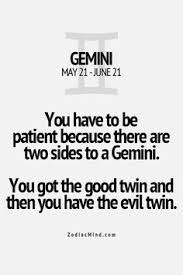 Good Twin Evil Twin Gemini Quotes Gemini Life Gemini Facts