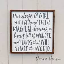 Pin By Jennifer Wilson On You Know Girl Room Wood Frame Sign Little Girl Rooms