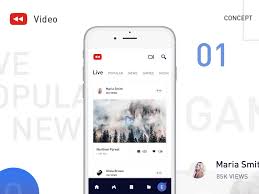 Youtube Concept App Design User Experience Design Youtube