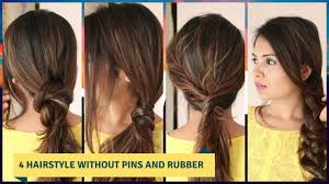 We scoured the streets of new york fashion week to find the best fall hairstyles from nyfw street style. 4 Quick Easy Hairstyle Without Using Pins Rubber Bands Everyday Hairstyles Hack Youtube