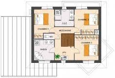 Plan De Maison Contemporaine 4 Chambres Avec Dressing Et Garage Plan Maison Plan Maison Contemporaine Plan Maison 4 Chambres