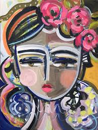 Maren Devine Islander Painting Of Girl Warrior Girl Portrait Painting