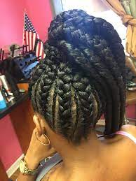 Feed In Braids Into A Pony Tail Braided Hairstyles Hair Styles Feed In Braid