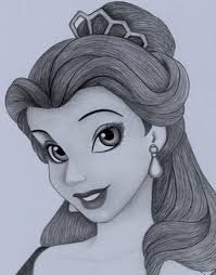 Disney S Belle Drawing Pencil Disney Art Drawings Disney Pencil Drawings Cute Disney Drawings