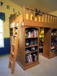 this is in a 10x10 bedroom i wonder if the hubs could do it with a full sized bed for the girls small kids room storage kids room kids room storage