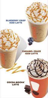 Dunkin Is Offering Three New Signature Latte Flavors New Menu Items At Dunkin