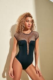 Trendyolmilla Siyah File Detayli Mayo Mlwss19tm14059 Trendyol Bikini Swimwear Beach Summer Fitness Fashion Swims 2020 Moda Stilleri Kadin Olmak Plaj Giyimi