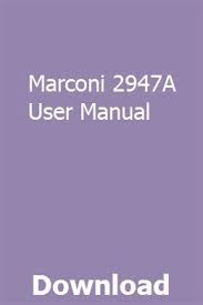 Marconi 2947a User Manual Vw Jetta Volvo User Manual