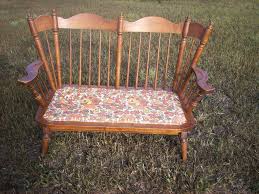 Tell City Chair Company Vintage Maple Love Seat Rocker Tell City Early American Decorating Maple Furniture
