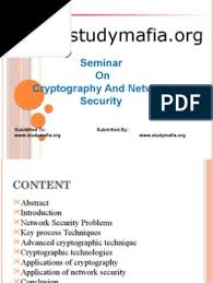 Cryptography 31 network security 32 security in the internet: Cryptography And Network Security Encryption Cryptography