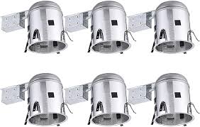 This is important because safety is essential in the home. Torchstar 6 Inch Remodel Recessed Light Housing Air Tight Ic Rated Aluminum Remodel Led Can E26 Socket Included For Recessed Lighting Ul Listed Pack Of 6 Amazon Com