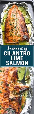 Healthy Baked Honey Cilantro Lime Salmon Is Ready In 30 Minutes With A 4 Ingredient Glaze To Die For Ht Recettes De Cuisine Cuisine Poisson Recette Poisson
