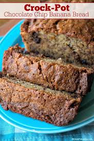 Crock Pot Chocolate Chip Banana Bread Recipe Recipe Chocolate Chip Banana Bread Crock Pot Desserts Chocolate Chip Banana Bread Recipe