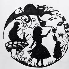 Black Alice In Wonderland Caterpillar Silhouette Through The Looking Glass Alice In Wonderland Silhouette Silhouette Art Disney Silhouettes