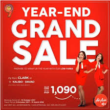 Make sure to check and follow airasia on facebook & twitter. Air Asia Year End Grand Sale For October 2017 March 2018 Flights