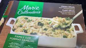 Brown muck!we will buy marie calendar from now on!!!! Baking Marie Callender S Chicken Alfredo Will The Film Melt Inside The Oven Youtube
