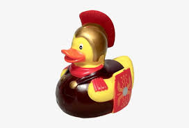 Download Roman Gladiator Rubber Duck By Yarto Rubber Duck Free Transparent Png Download Pngkey