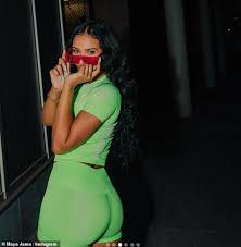 Maya jama has been dating stormzy, a popular american black rapper, who's ugly as fuck! Maya Jama Showcases Famous Curves In Lime Green Cycling Shorts And A Bare Knee Top Oltnews