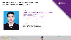 On may 2, 1996, uitm melaka campus (itm melaka) was officially opened by the prime minister of malaysia, dato 'seri mahathir mohamad. Warga Polis Bantuan Polis Bantuan Uitm Kampus Alor Gajah Facebook