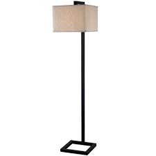An Offset Base Makes This Lamp Ideal For Use Next To An Accent Chair As A Reading Lamp Or In Your Home Office Fo Bronze Floor Lamp Square Floor Lamp Floor