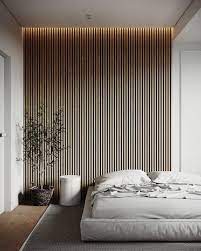 Wood Slat Trend Contemporary Bedroom Design Bedroom Interior Bedroom Design