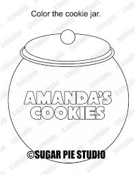 Simply do online coloring for boy reaching hand in a cookie jar coloring pages directly from your gadget, support for ipad, android tab or using our web feature. Cookies Coloring Page Cookie Jar Birthday Party Favor Etsy