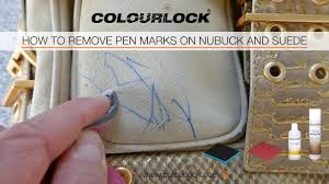Refrain from using this kind of product on your leather goods. How To Remove Pen Marks On Nubuck And Suede Youtube