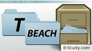 Enter the decimal numbers in the input field, the calculator will compare the numbers and update you the numbers in ascending order (arranging numbers from least to greatest) and descending order (arranging numbers from largest to smallest) respectively. Comparing And Ordering Decimals Video Lesson Transcript Study Com