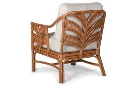 Tropical palm tree storage cabinet. Palm Leaf Rattan Accent Chair Off White One Kings Lane