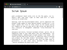 Scrum Ipsum Npm