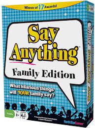 Amazon Com North Star Games Say Anything Family Game Card Game With Fun Get To Know Questions Toys Games Tween Games Family Board Games Family Games