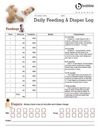 baby feeding and diaper log baby feeding chart baby