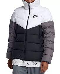 Nike Men S Windrunner Colorblocked Puffer Jacket Reviews Coats Jackets Men Macy S Nike Clothes Mens Jackets Nike Men