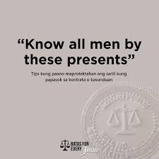 Narito ang mga halimbawa ng makabagong kasabihan. Basic Law Tips Batas For Every Juan Ctto Facebook